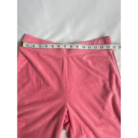 High Sierra Y2K Pull On Pink Velour Pants Size M Pink Barbiecore Juicy Wide Leg - Picture 5 of 7